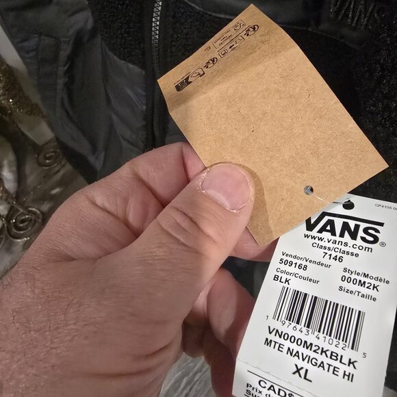 Brand New Vans Mens MTE SHERPA Highpile Jacket Black Size XL VN000M2KBLK NEW - Picture 3 of 16